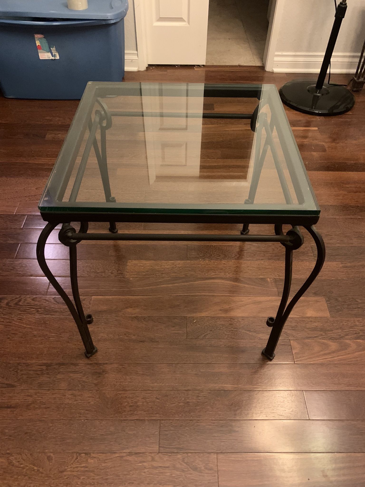 Glass End Table