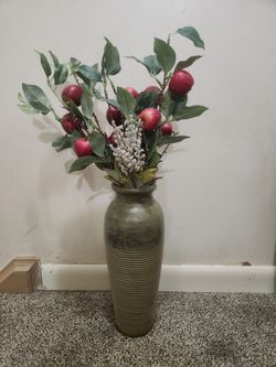 Plant and vase