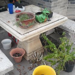 Cantera Table And Benches 