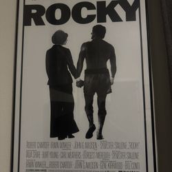 Rocky Movie Framed Posted