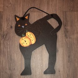 Wooden Black Cat