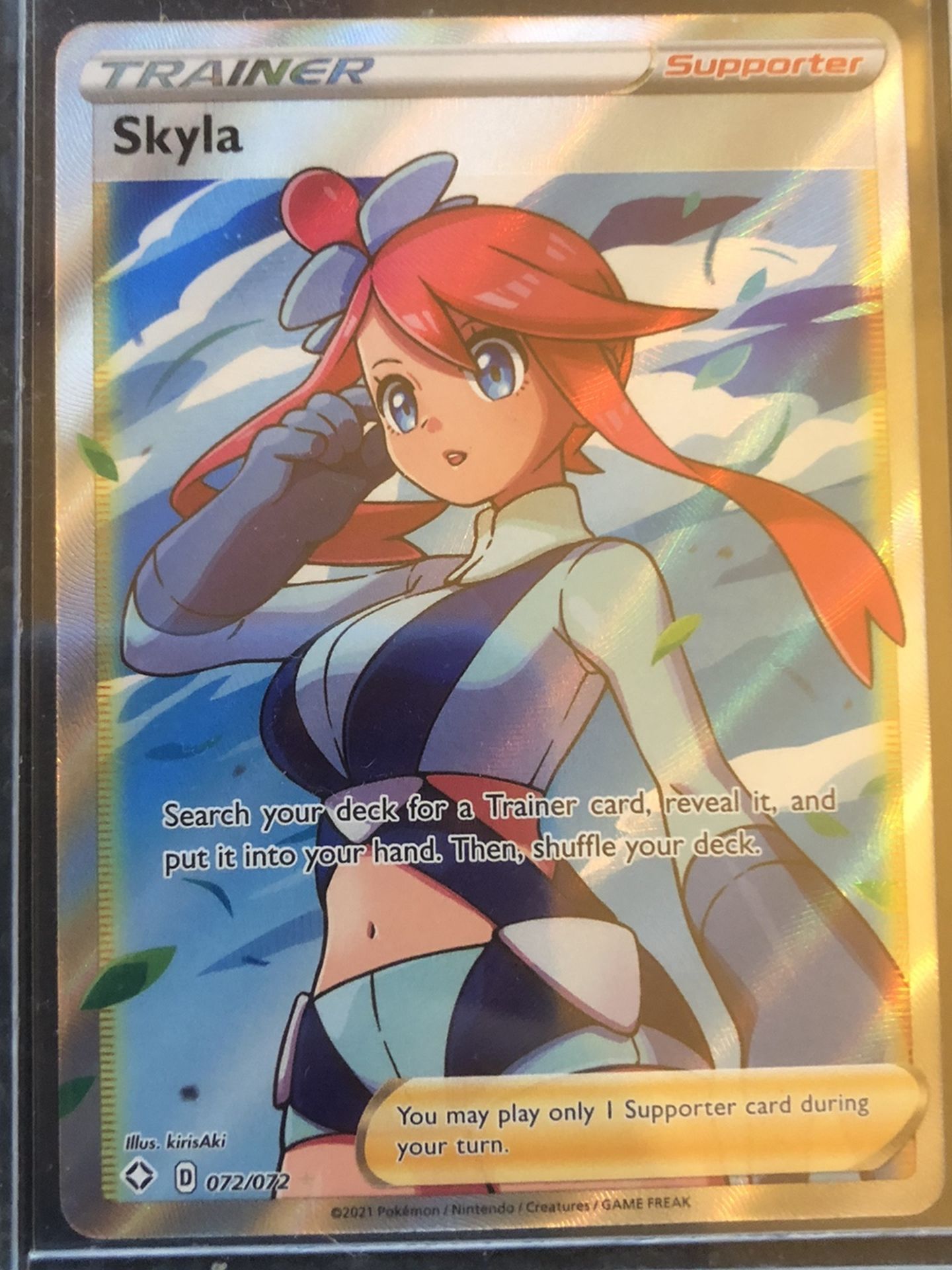 Skyla Full Art Trainer 72/72 SF MINT