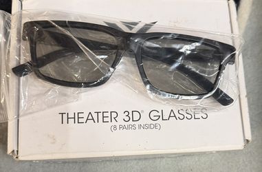 8 PAIRS OEM VIZIO THEATER 3D Glasses NEW