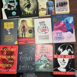 Box Of Books From Varying Authors And Genres