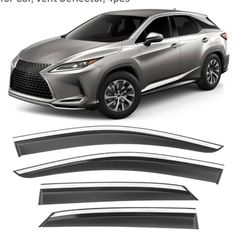 Shatterproof Taped-On Window Deflectors for Lexus