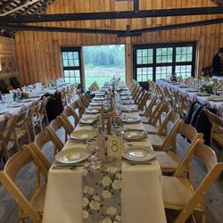 Table lot - Tablecloths, Napkins, Table Runners, China Plates, Silverware, Goblets & More!