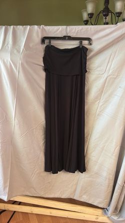 Black Strapless Maxi Dress