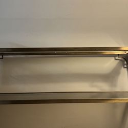 Glass table metal frame