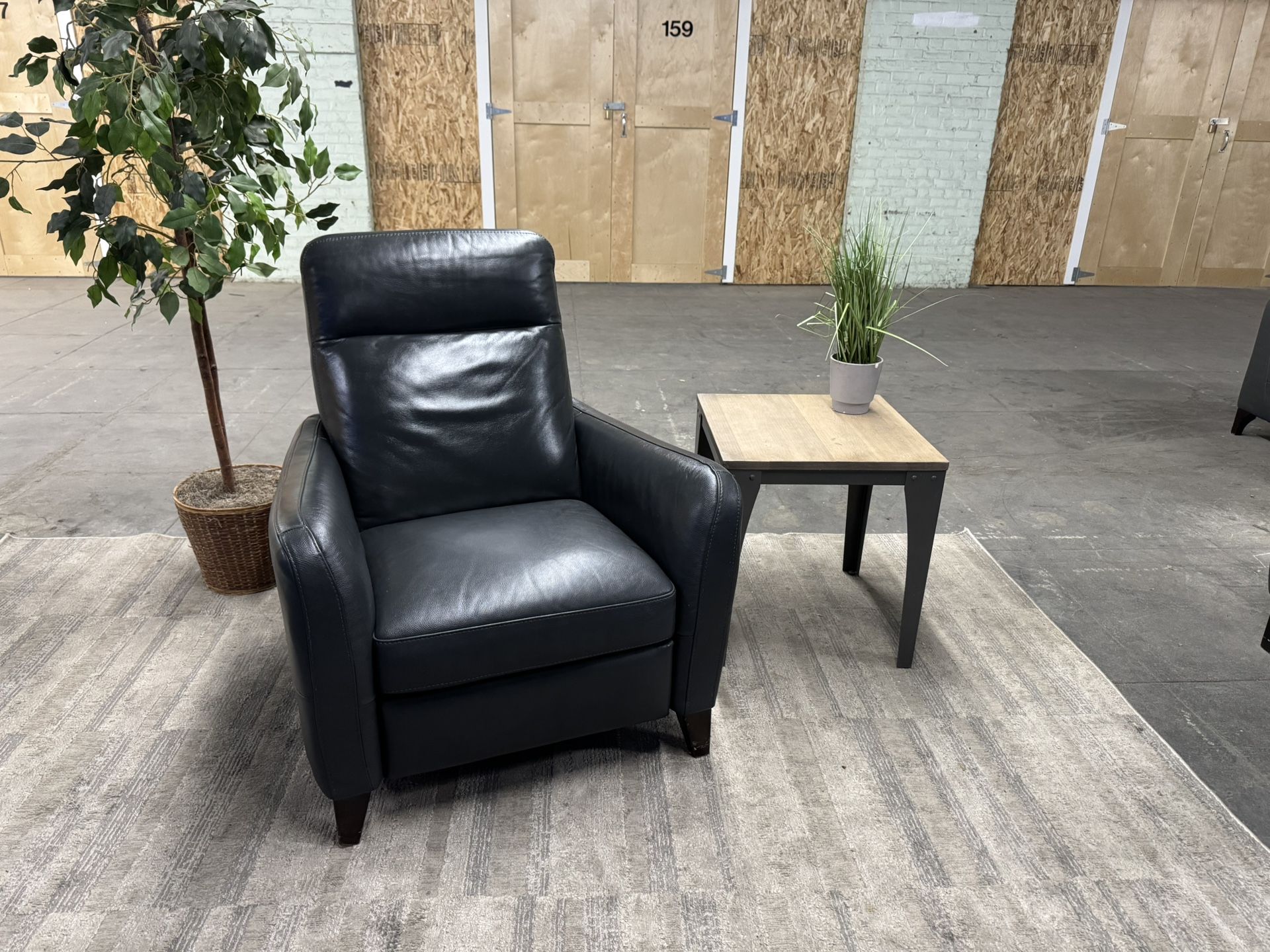 Natuzzi Italian Leather Recliner Chair