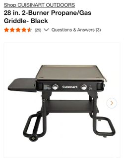 Cuisinart griddle/ Plancha