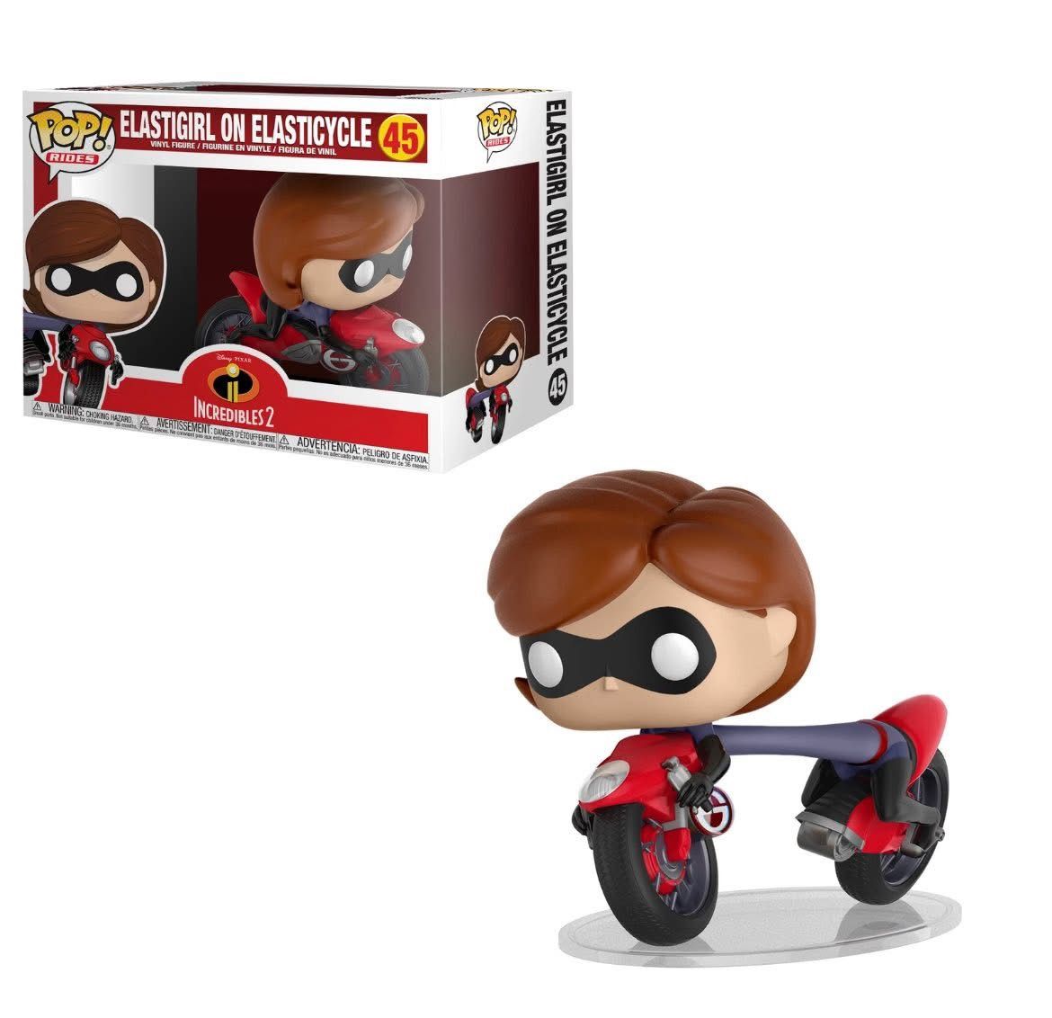 New, Funko POP! Rides Disney Pixar Incredibles 2 - Elastigirl on Elasticycle - #45