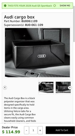 Audi Cargo Box OEM (new)