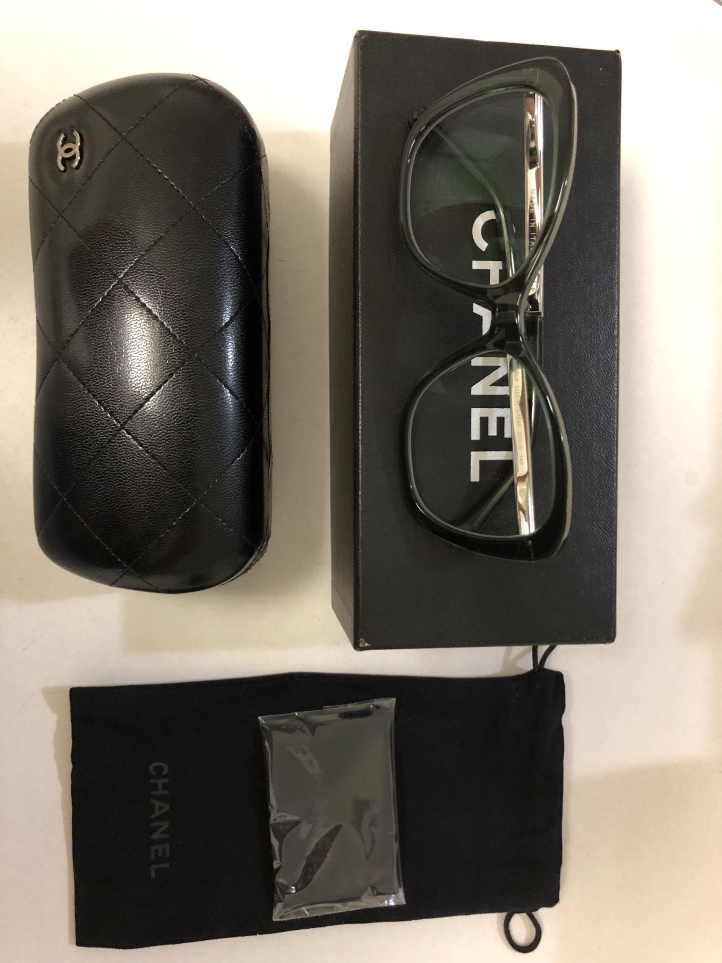 CHANEL 3331-H GREEN EYEGLASSES GLASSES FRAME | 52-16-140 B41mm Italy | BRAND NEW