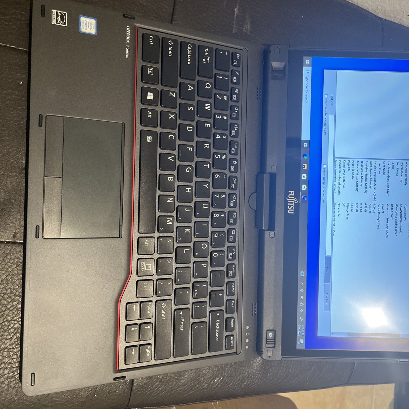 Fujitsu LifeBook T938 2in1 13” HD Touch Tablet Notebook i5-8250u 8GB 256SSD W11