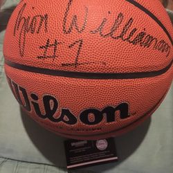 Zion Williamson Autographed Basketball With COA