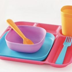 Kids Dinnerware Set(Boys & Girls Color Sets Available) 