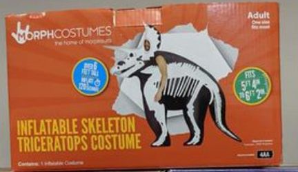 Inflatable costume triceratops
