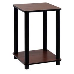 brand new Furinno Turn-N-Tube End Table, Dark Cherry/Black , 1-Pack