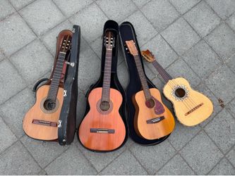 Guitars and a Vihuela selling all together for $350 firm