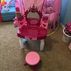 Kids Makeup Table And Chair