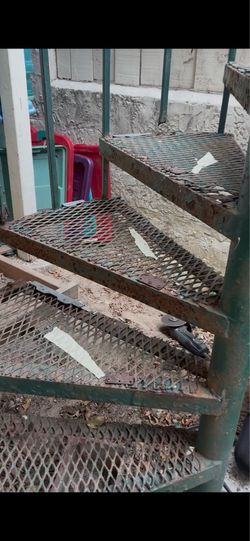 Iron stair steps