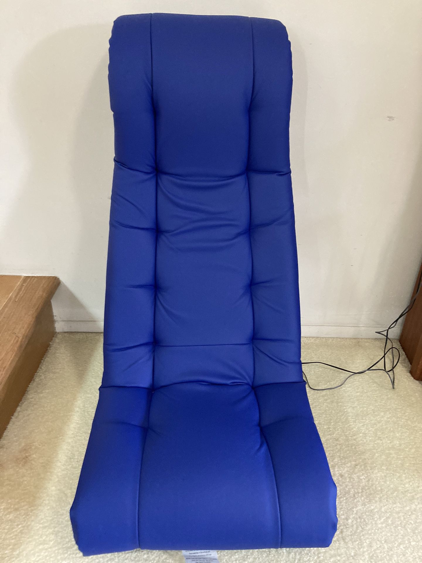 Soft Floor Rocker Cushioned Ground Chair (blue)