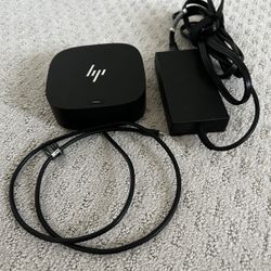 HP USB-C G5 Dock (Universal Charging Station) WITH 120W AC Adapter