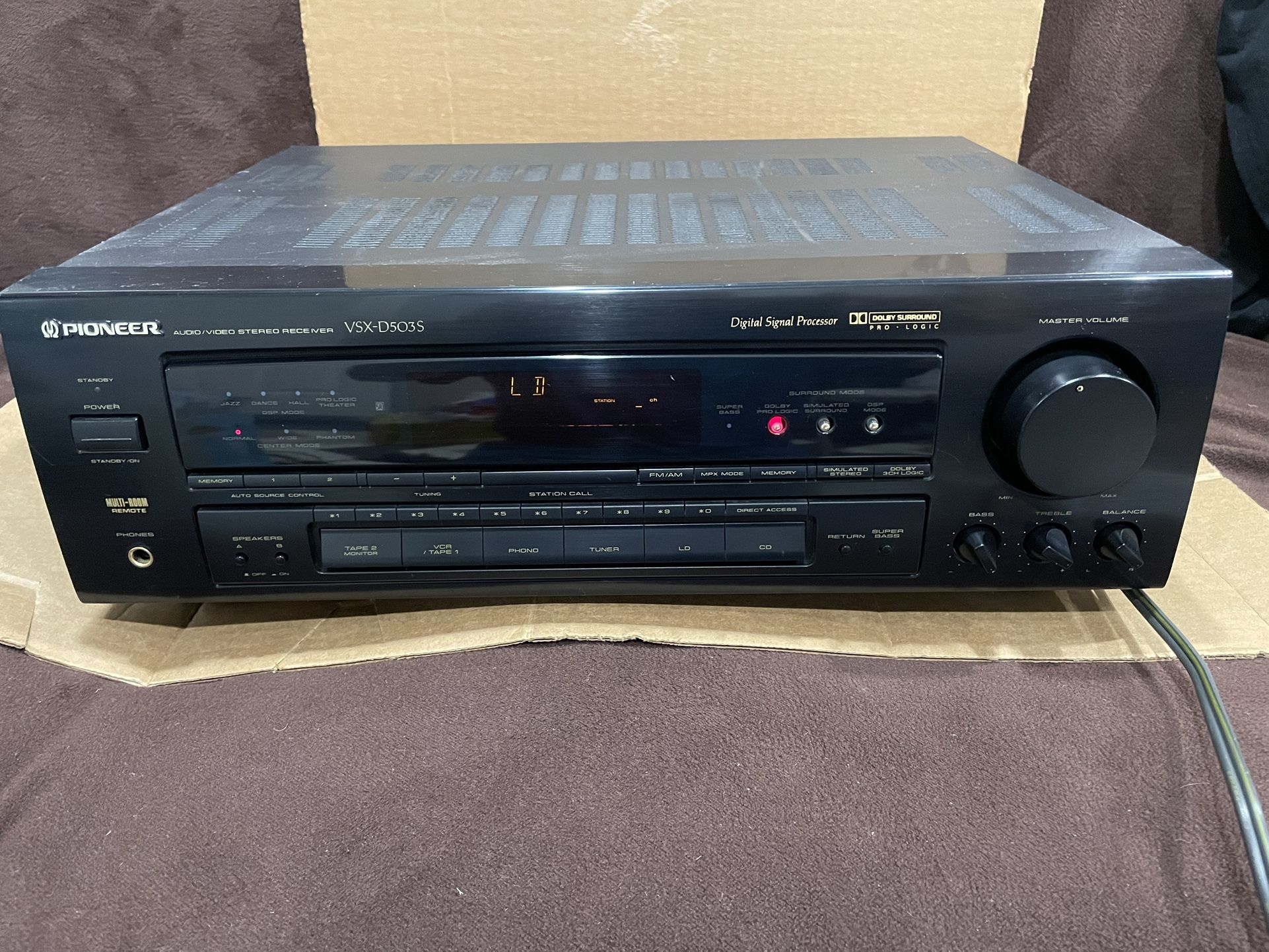 Pioneer Audio/video Stereo Receiver VSX-D503S