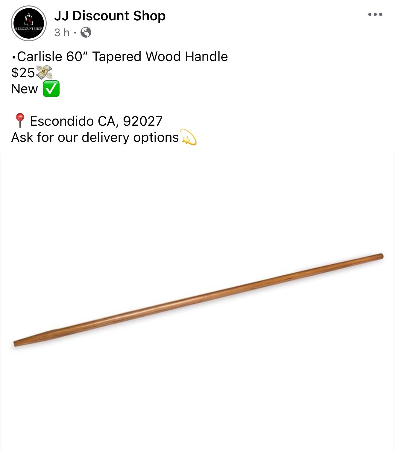 Tapered Wood Handle