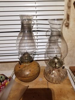 Vintage oil lamps