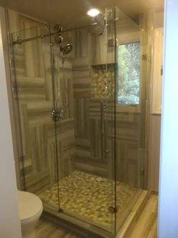 Custom shower doors