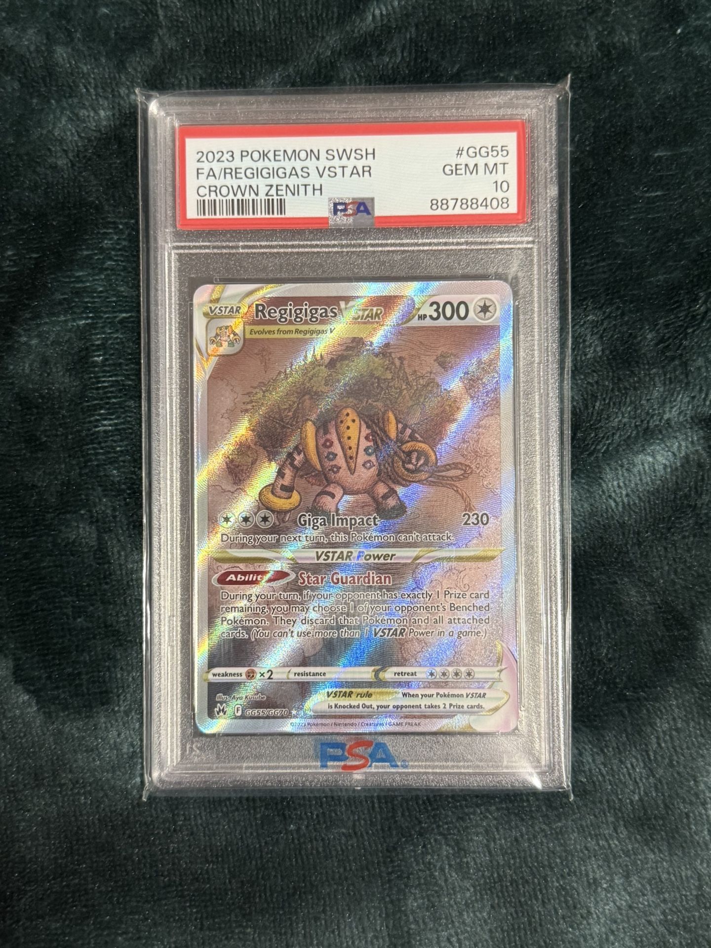 Pokemon Crown Zenith Regigigas Vstar PSA 10