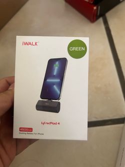 iWALK LinkPod 4 4500mAh Portable Docking Charger for iPhone (Lightning) - Green