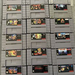 Super Nintendo SNES Game Lot 17