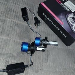H4 Led Bulbs Super Bright Deep Blue White And Flash 