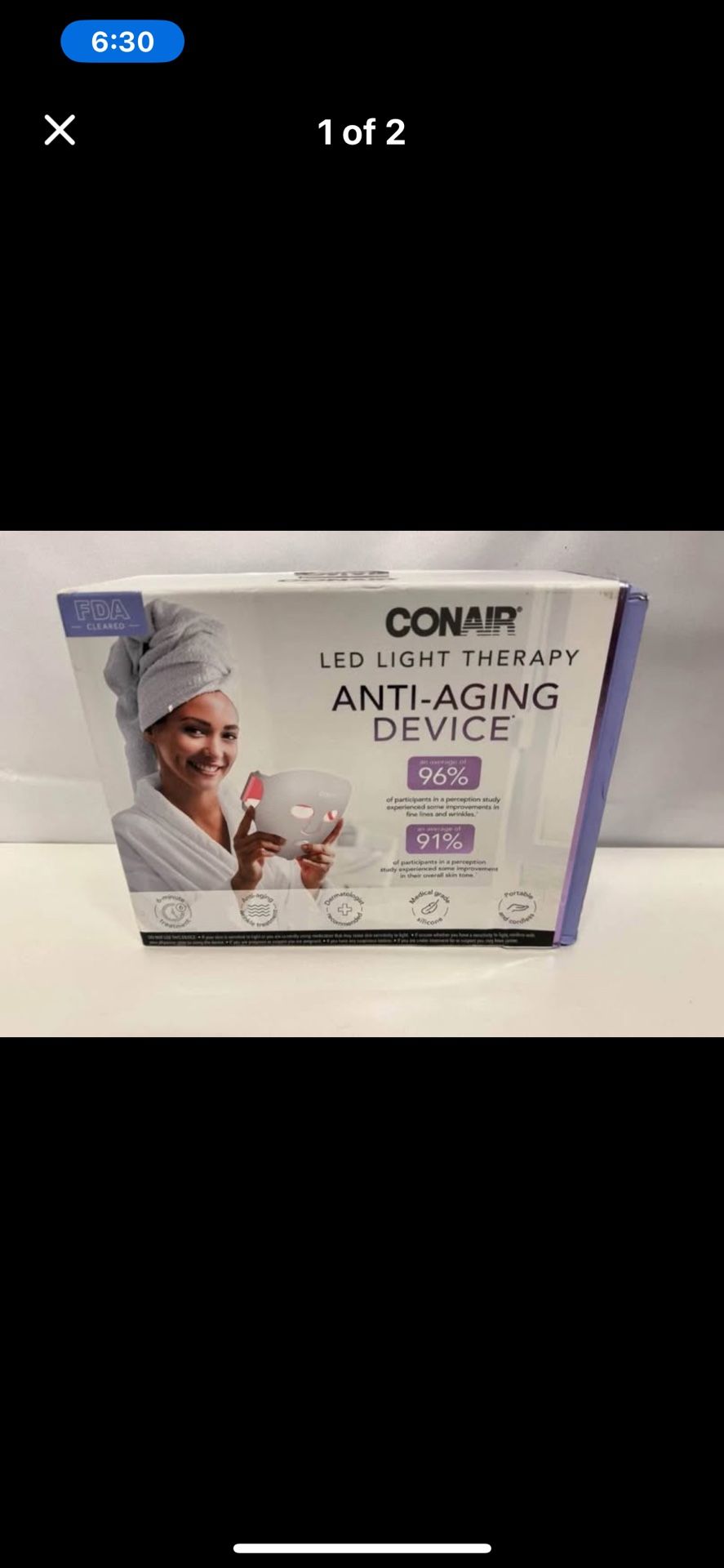 Conair Red Light Therapy Facemask