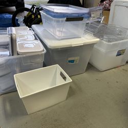 TONS of Plastic Storage Containers!