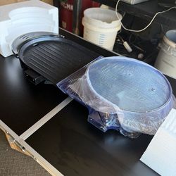 2 In 1 Hot Pot Barbecue Grill, Korean Hot Pot BBQ Grill with 2 Controller & Lid