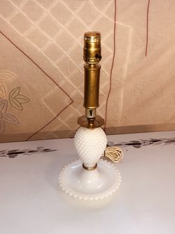 Milk Glass lamps