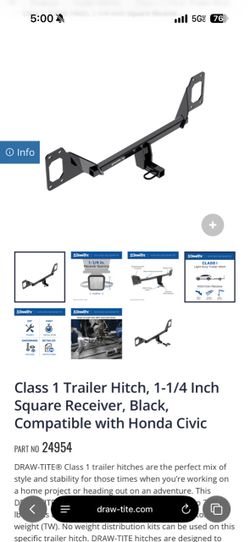 Honda Civic Hatch trailer hitch
