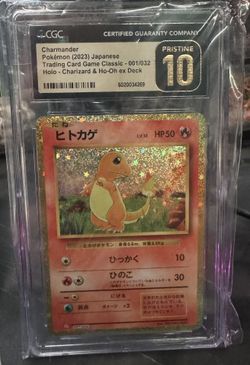 CGC Pristine 10 Charmander Holo (Japanese 2023 Pokémon Classic)