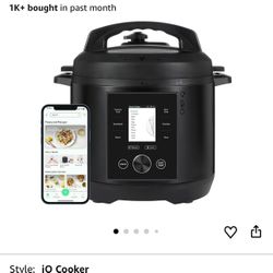 CHEF iQ Smart Pressure Cooker with WiFi and Built-in Scale - Easy-to-Use 10-in-1 Multicooker with 500+ Guided Recipes - Rice Cooker, Slow Cooker, Inst