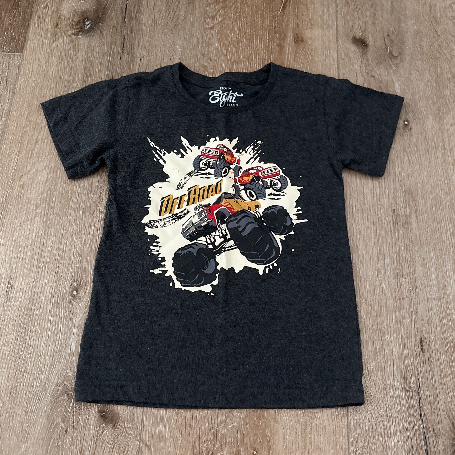 Kids Black Off-Road Monster Truck T-Shirt 4T