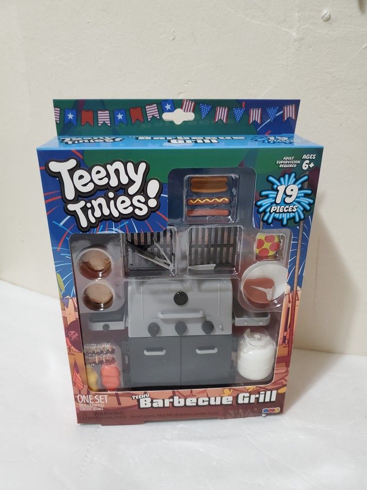 Teeny Tinies BARBECUE GRILL Complete 19-Piece Play Set (contact info removed)81 4th July The