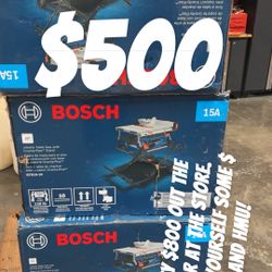 10” Bosch Table Saw “Brand New”