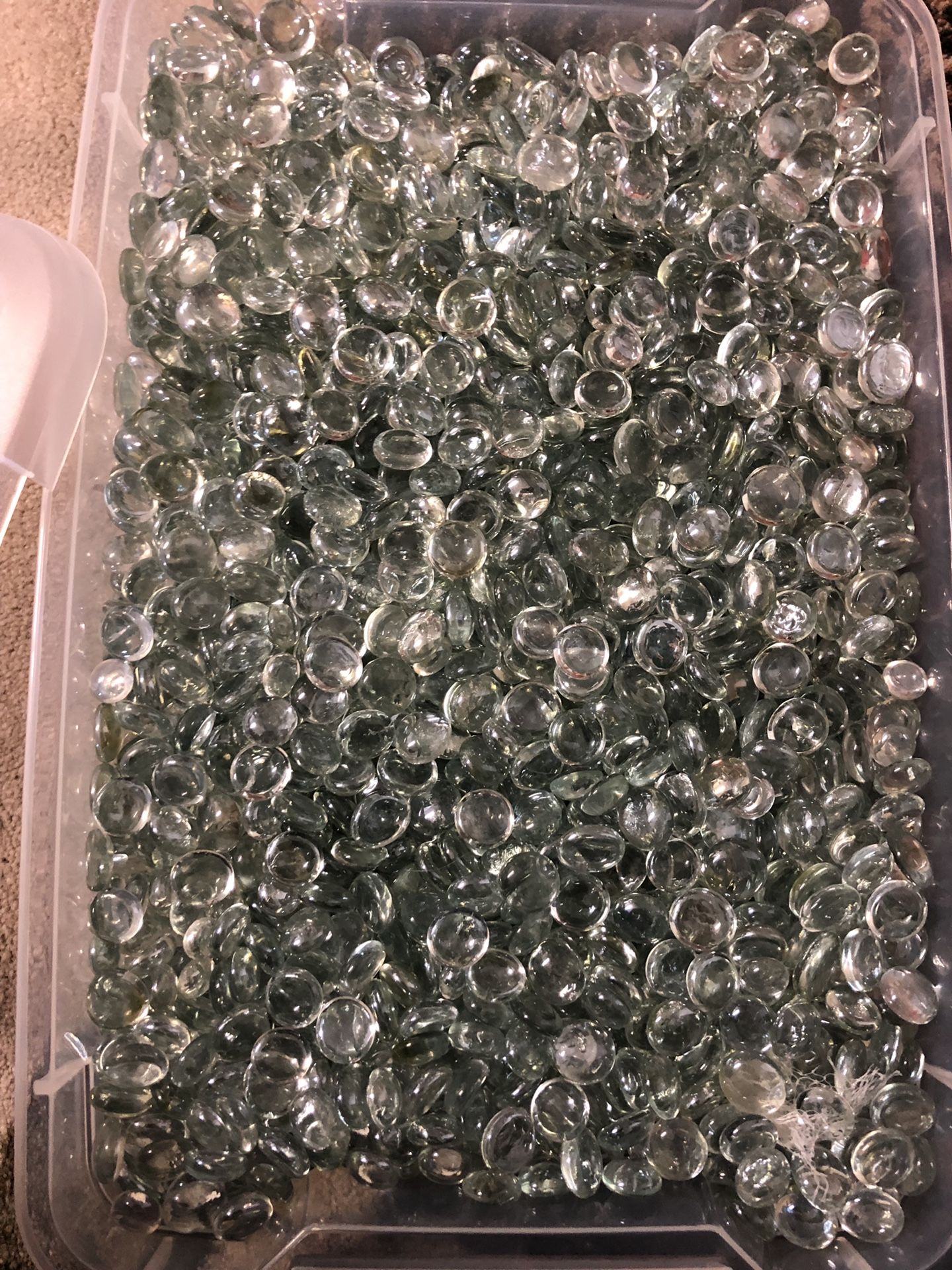 Container of Glass Gems