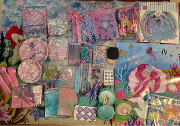Mermaid Birthday Party Supplies Lot