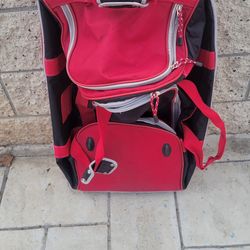 Nautica LARGE Wheeled suitcase RED