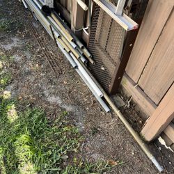 Fence Pipe, Galvanized, Top Rail, Chain-Link Fence, Pipe, Different Size Sizes And Length