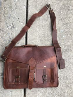 New leather briefcase